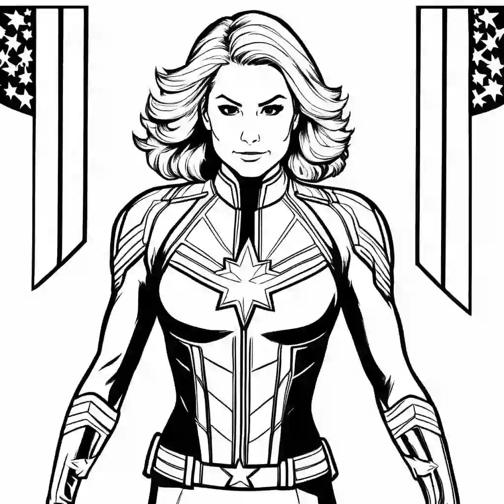 Captain Marvel coloring pages